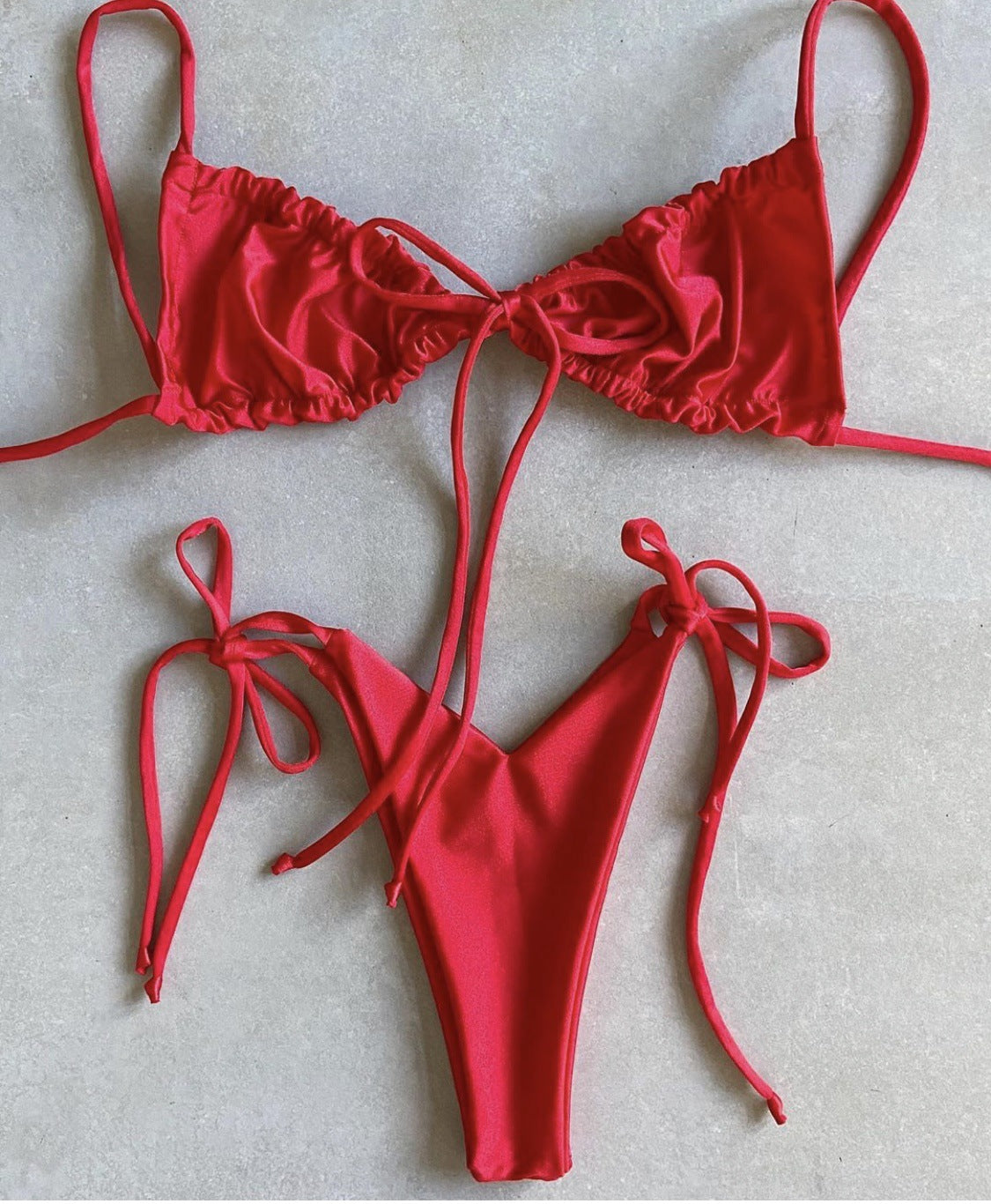 #43 Double Face Plain Bikinis
