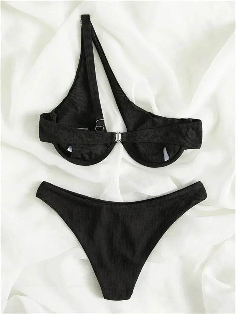 #104 Sexy One Shoulder Bikini