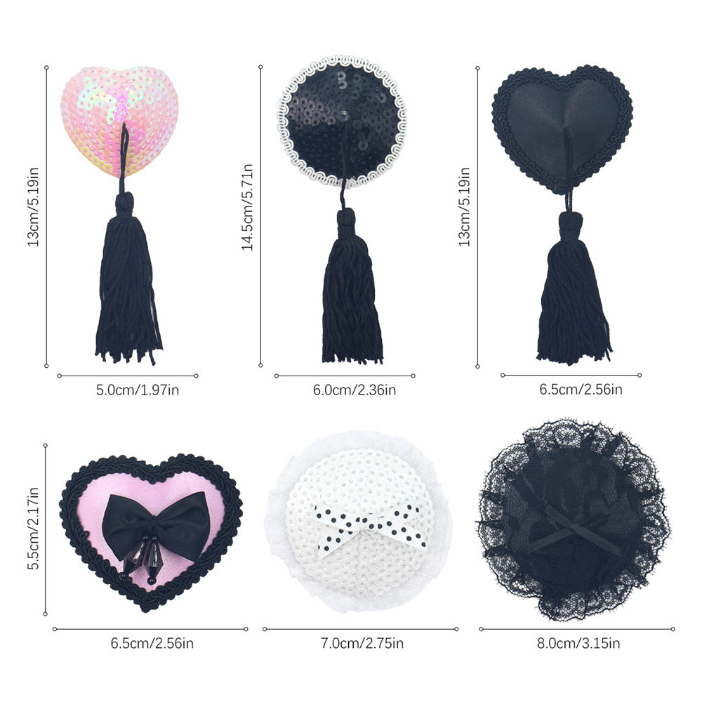 #113 1 Pair Reusable Seductive Tassel Pasties