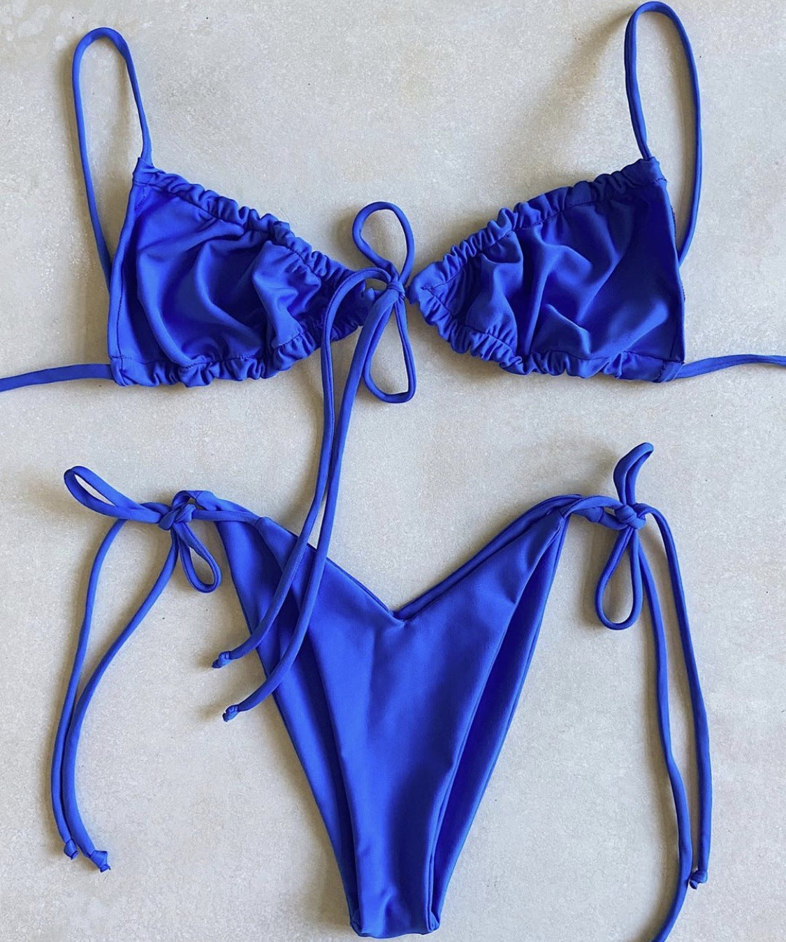 #43 Double Face Plain Bikinis