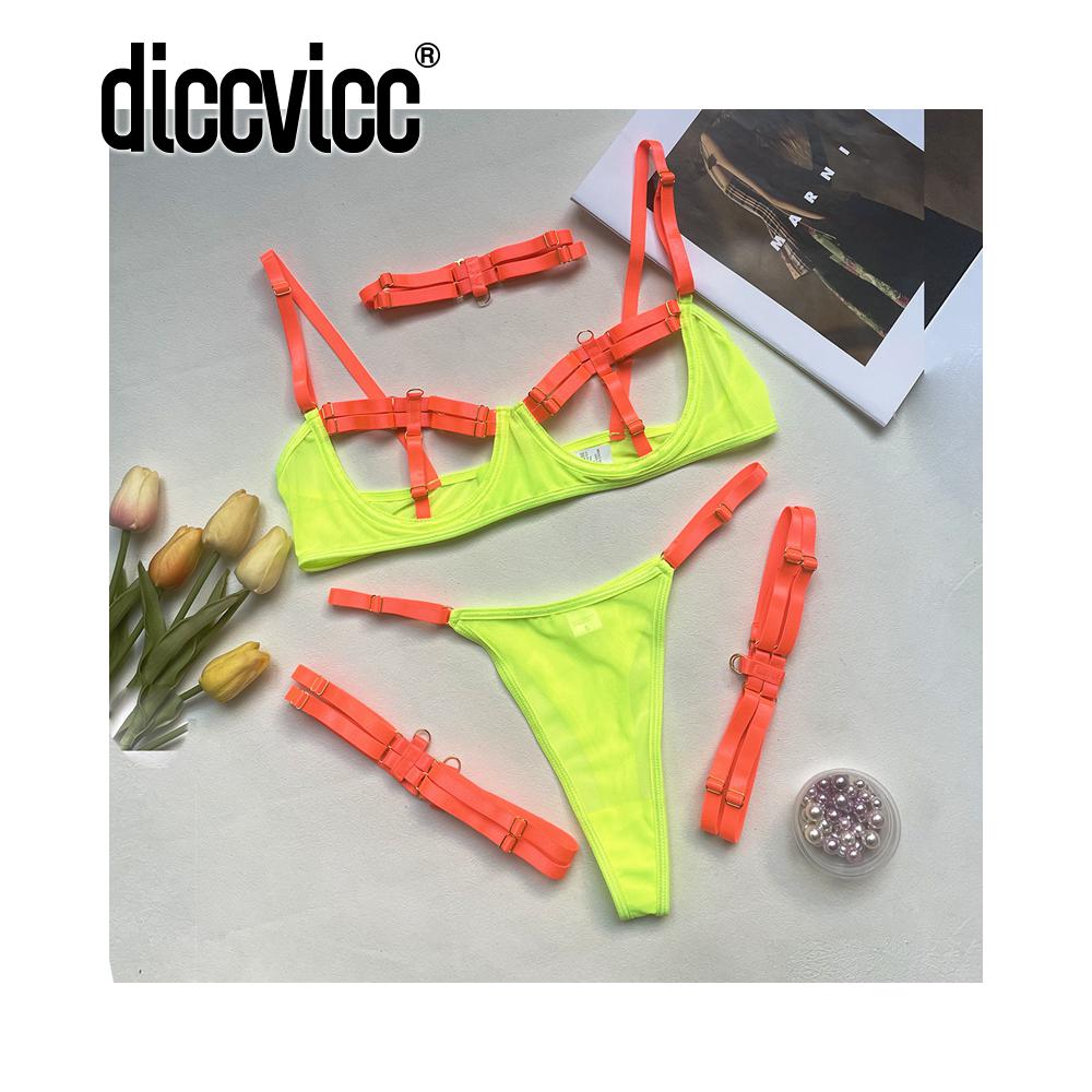 #84 Diccvicc Sexy Underwear Set Patchwork Harness Sensual Lingerie