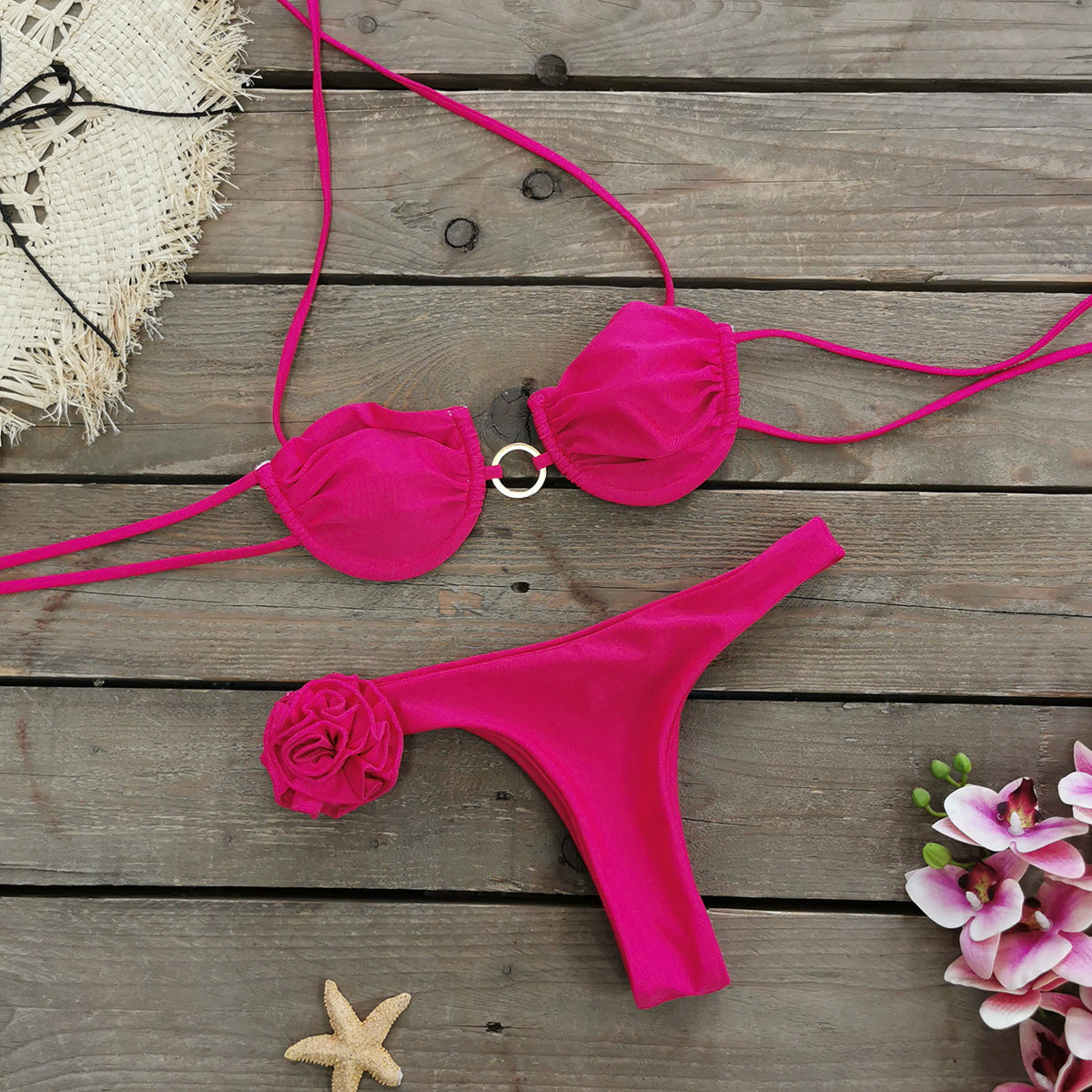 #106 Micro Bikinis Beachwear Solid G-string