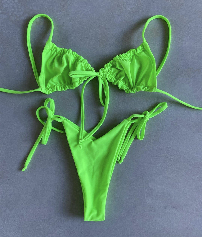 #43 Double Face Plain Bikinis