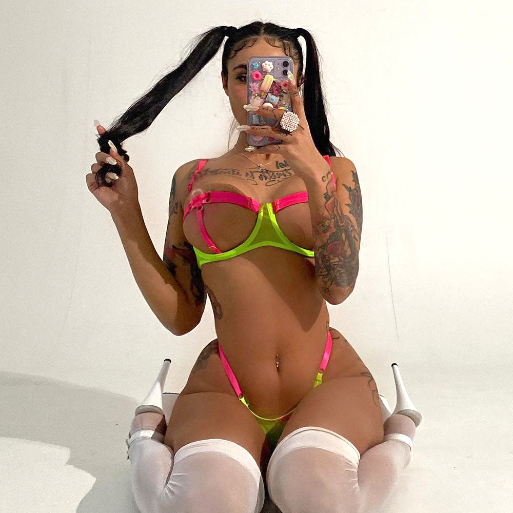 #84 Diccvicc Sexy Underwear Set Patchwork Harness Sensual Lingerie