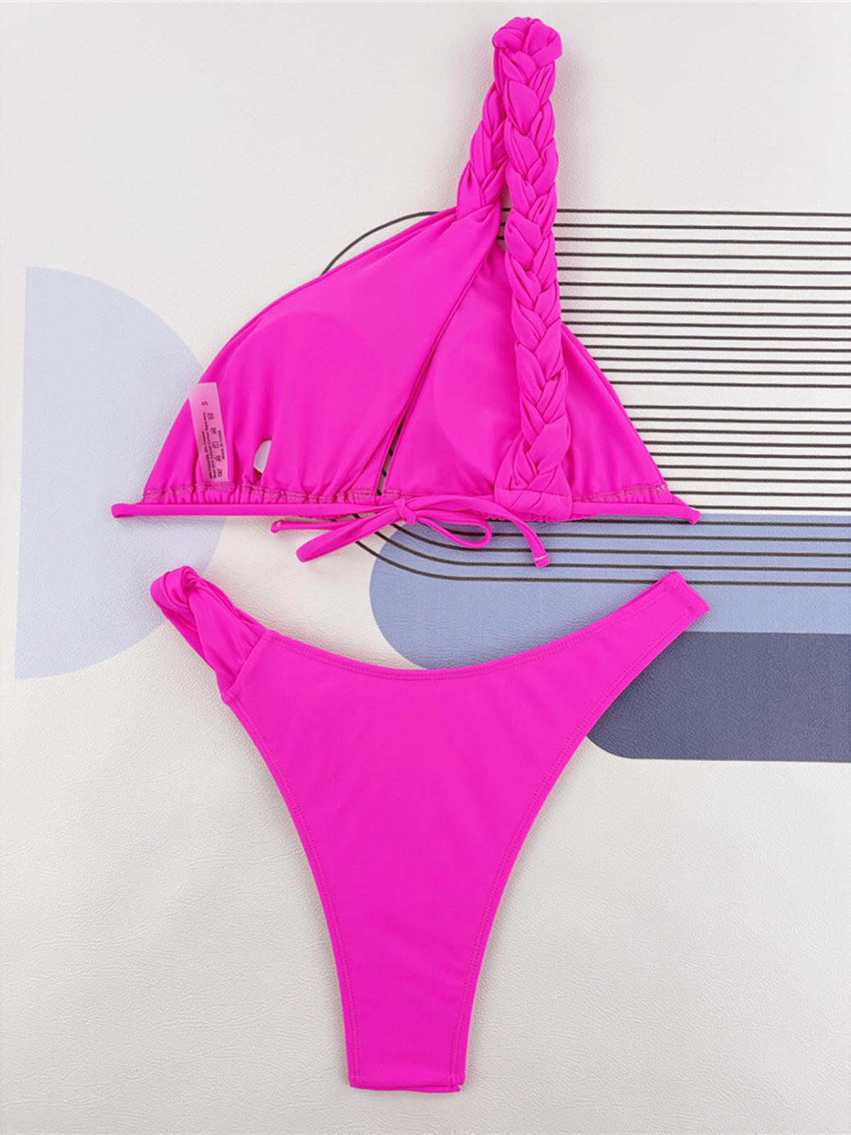 #15 Sexy Cut Out One Shoulder Brazilian Bikini