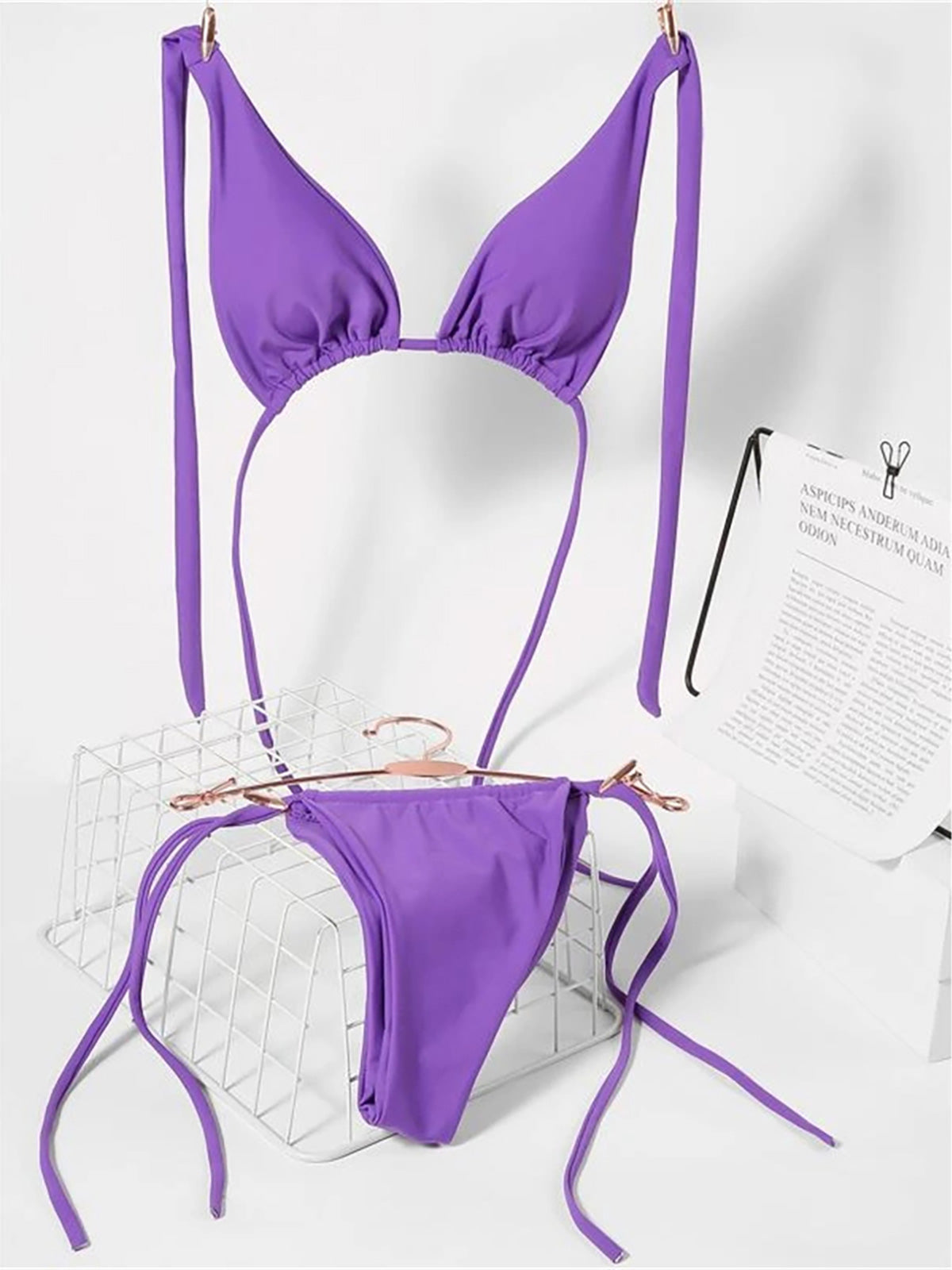 #40 Halter Mini Micro Thong Bikini Female