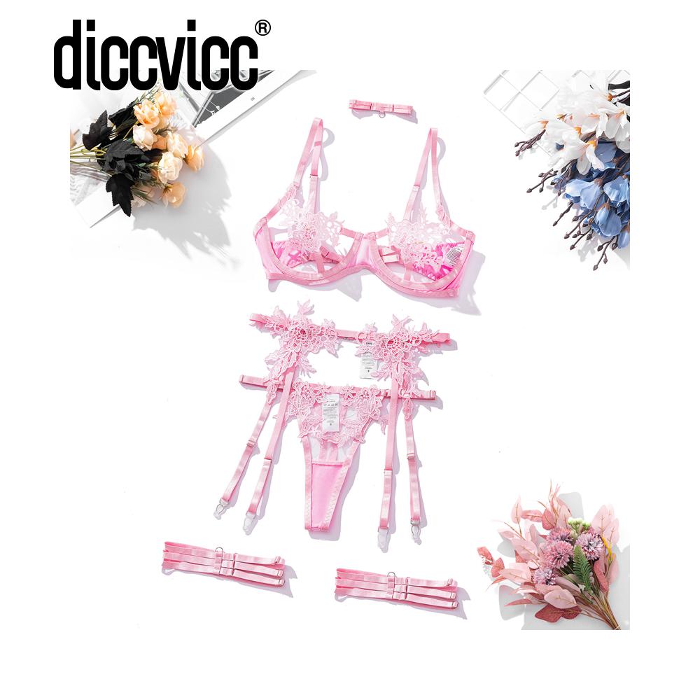 #85 Diccvicc Floral Lingerie Solid Open Bra Fancy