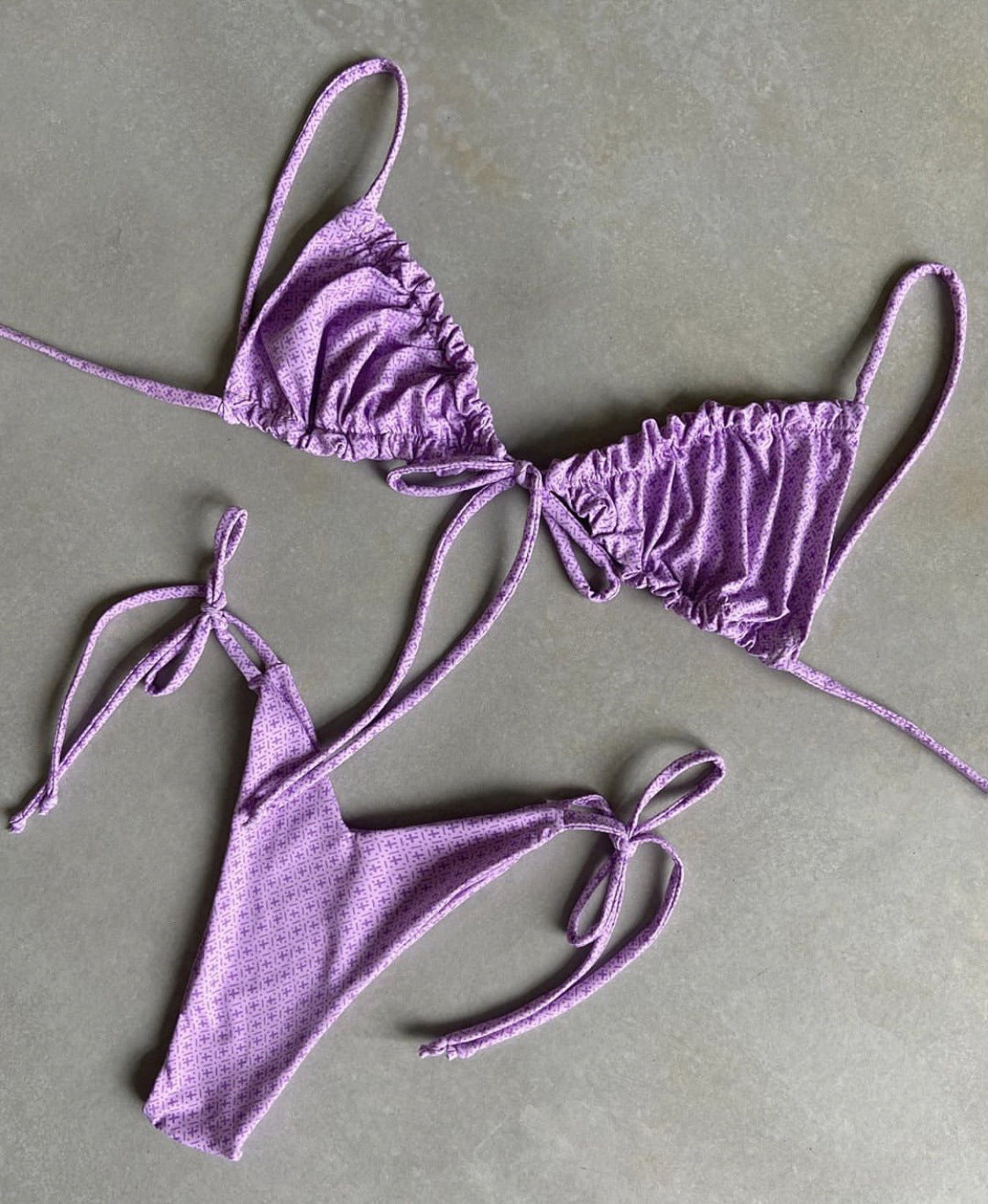 #43 Double Face Plain Bikinis