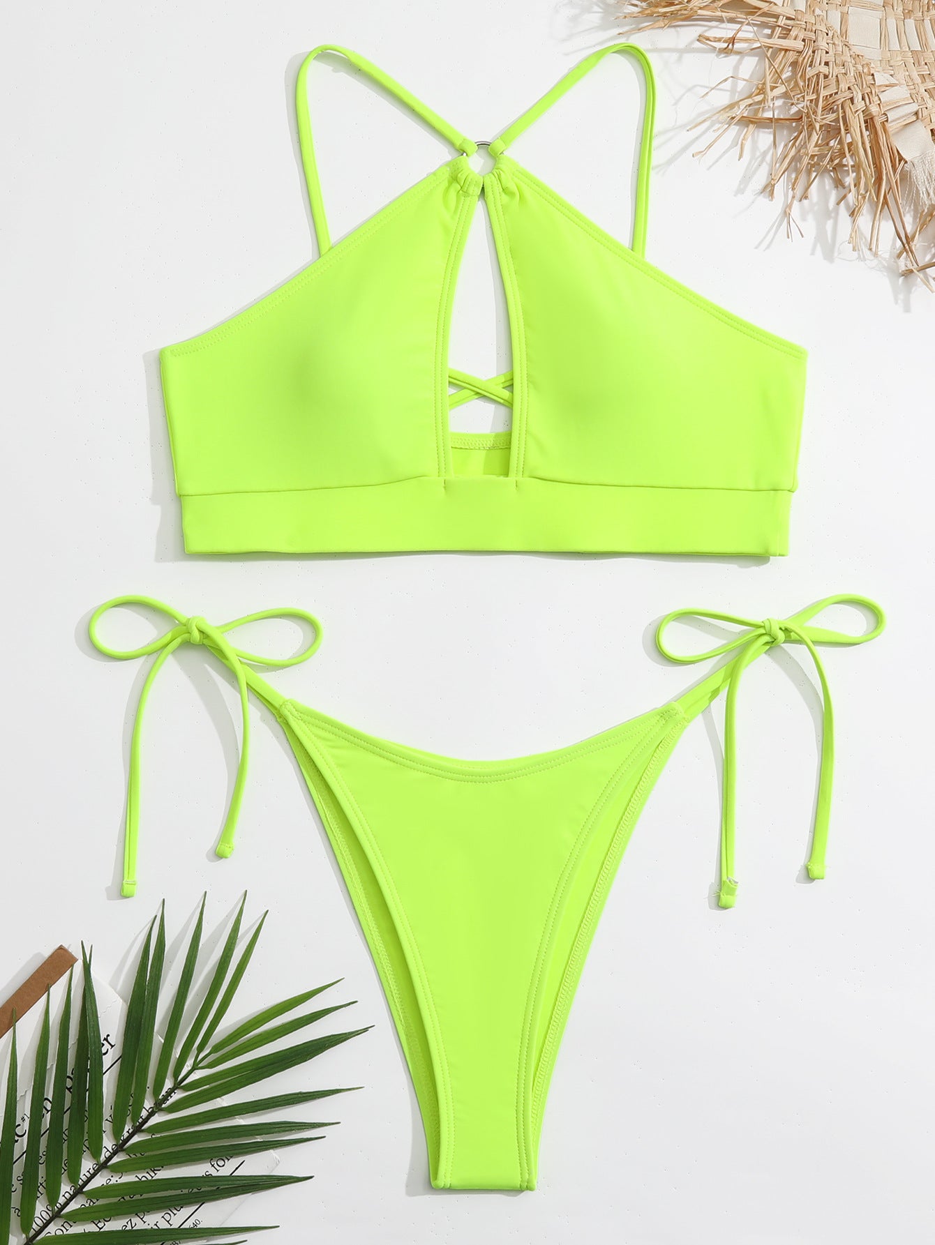 #14 Cut Out Halter Bikini Swimsuit
