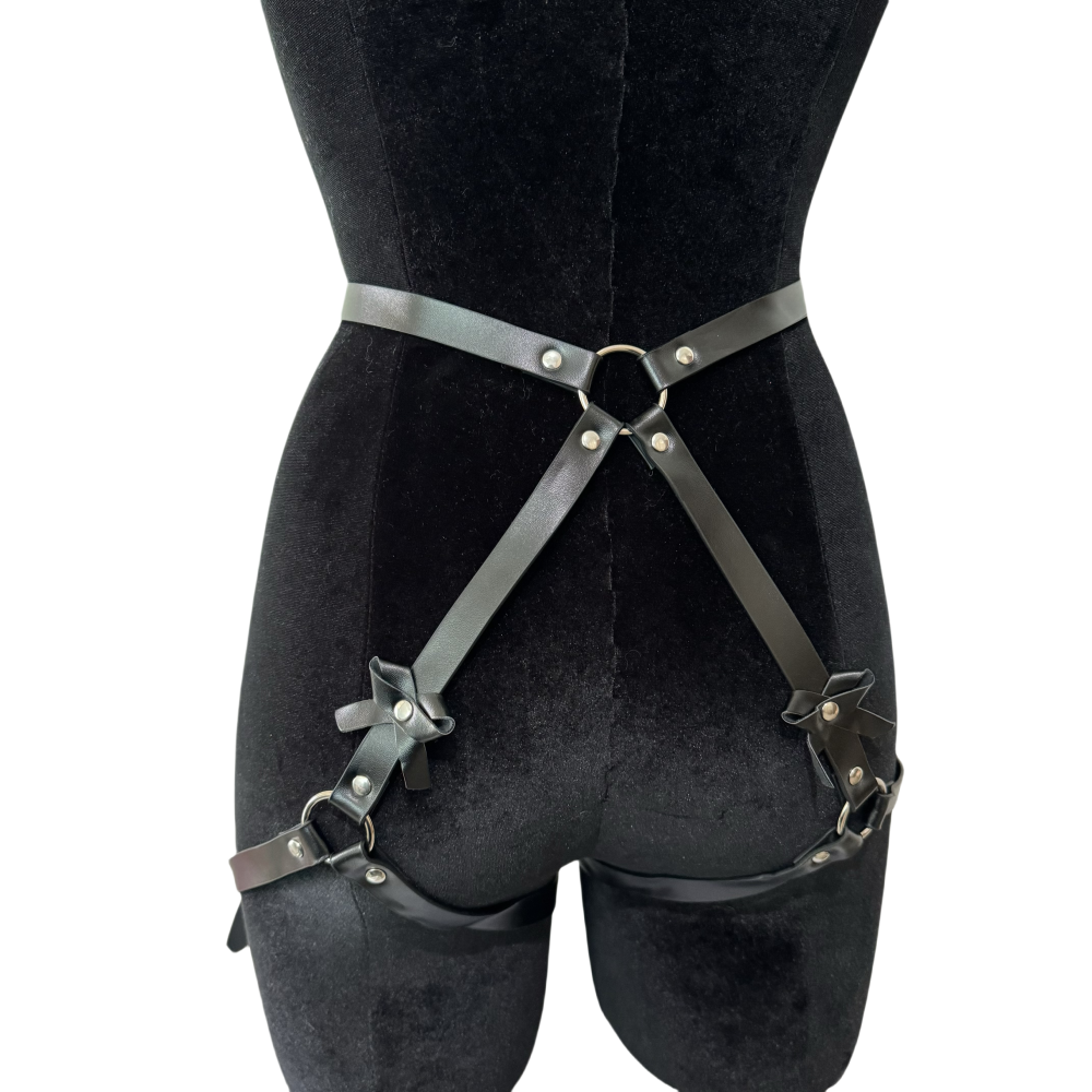 #4 Full Body Sexy Stockings Harnes Women Set Gothic Sexy Leather