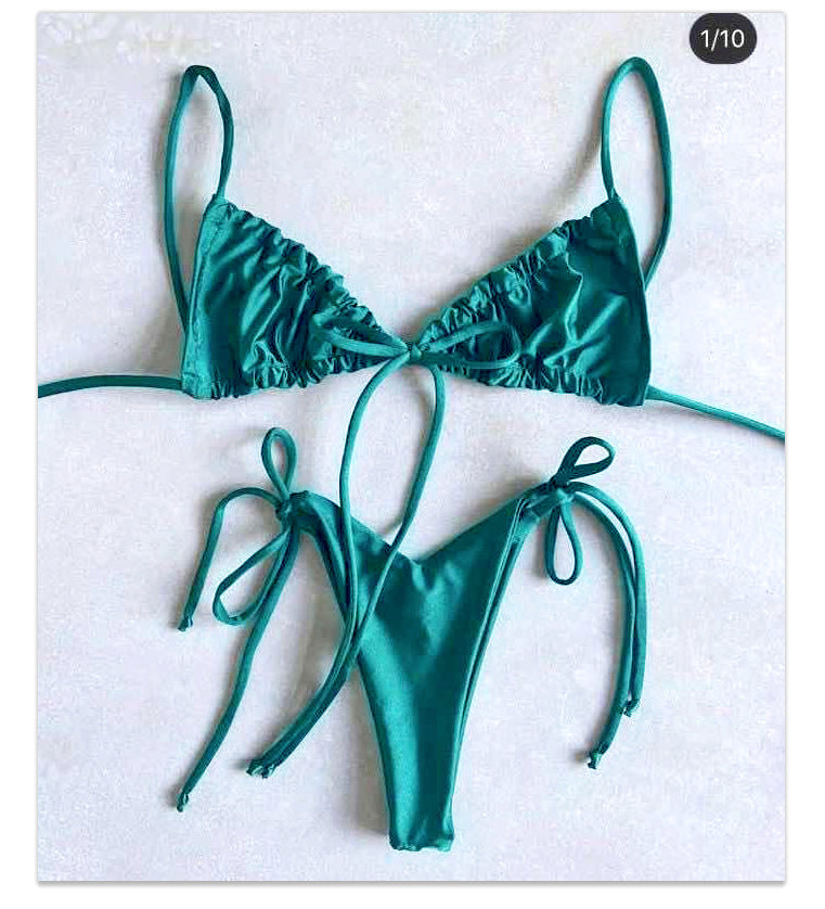 #43 Double Face Plain Bikinis