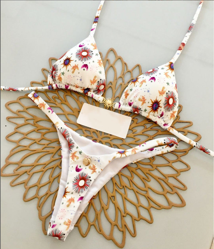 #6 New Triangle Cup Bikini Set Swimwear Beach Vacation Essential
