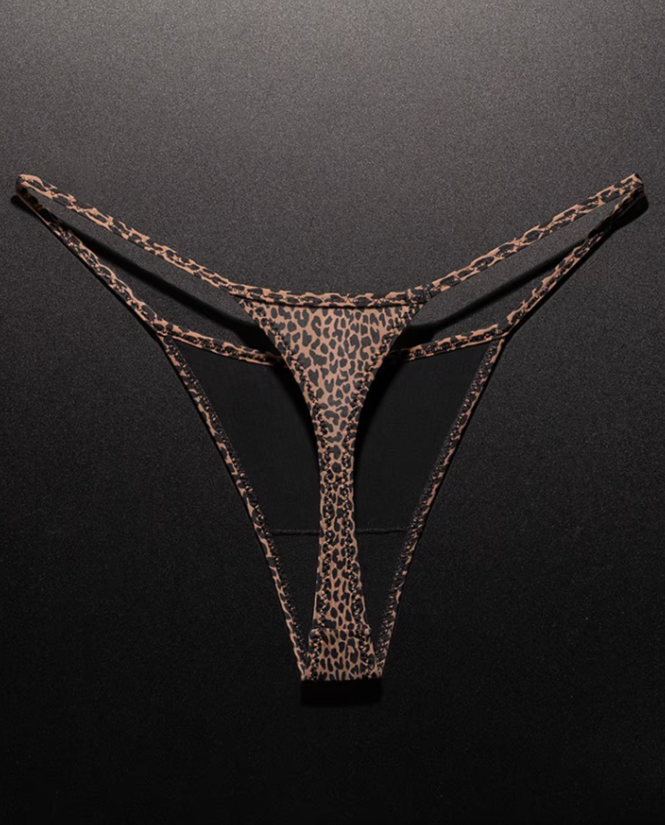#86 New Leopard Print Thong