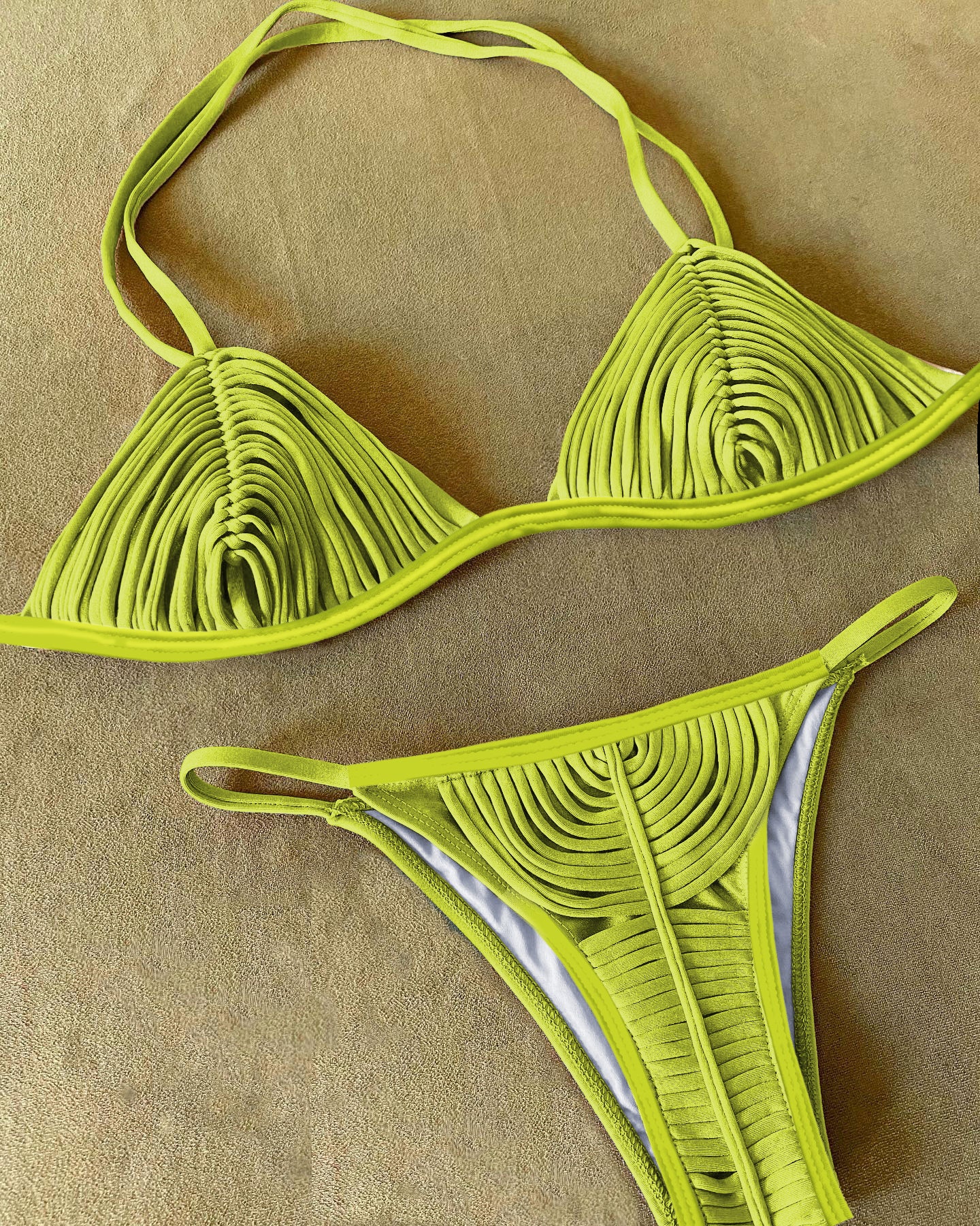 #58 New Bandage Stripes Brazilian Bikini