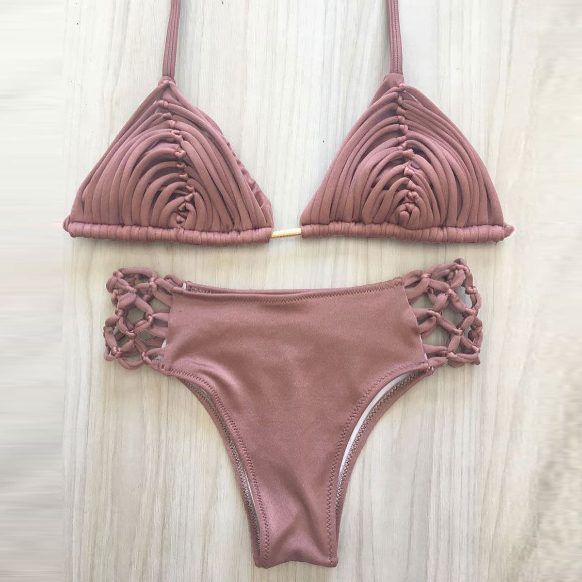 #58 New Bandage Stripes Brazilian Bikini