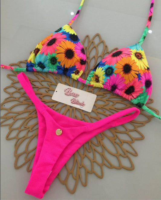 #6 New Triangle Cup Bikini Set Swimwear Beach Vacation Essential