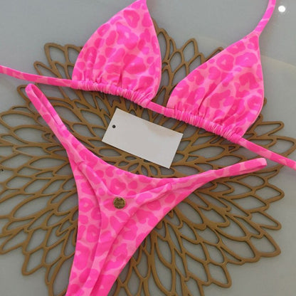 #6 New Triangle Cup Bikini Set Swimwear Beach Vacation Essential