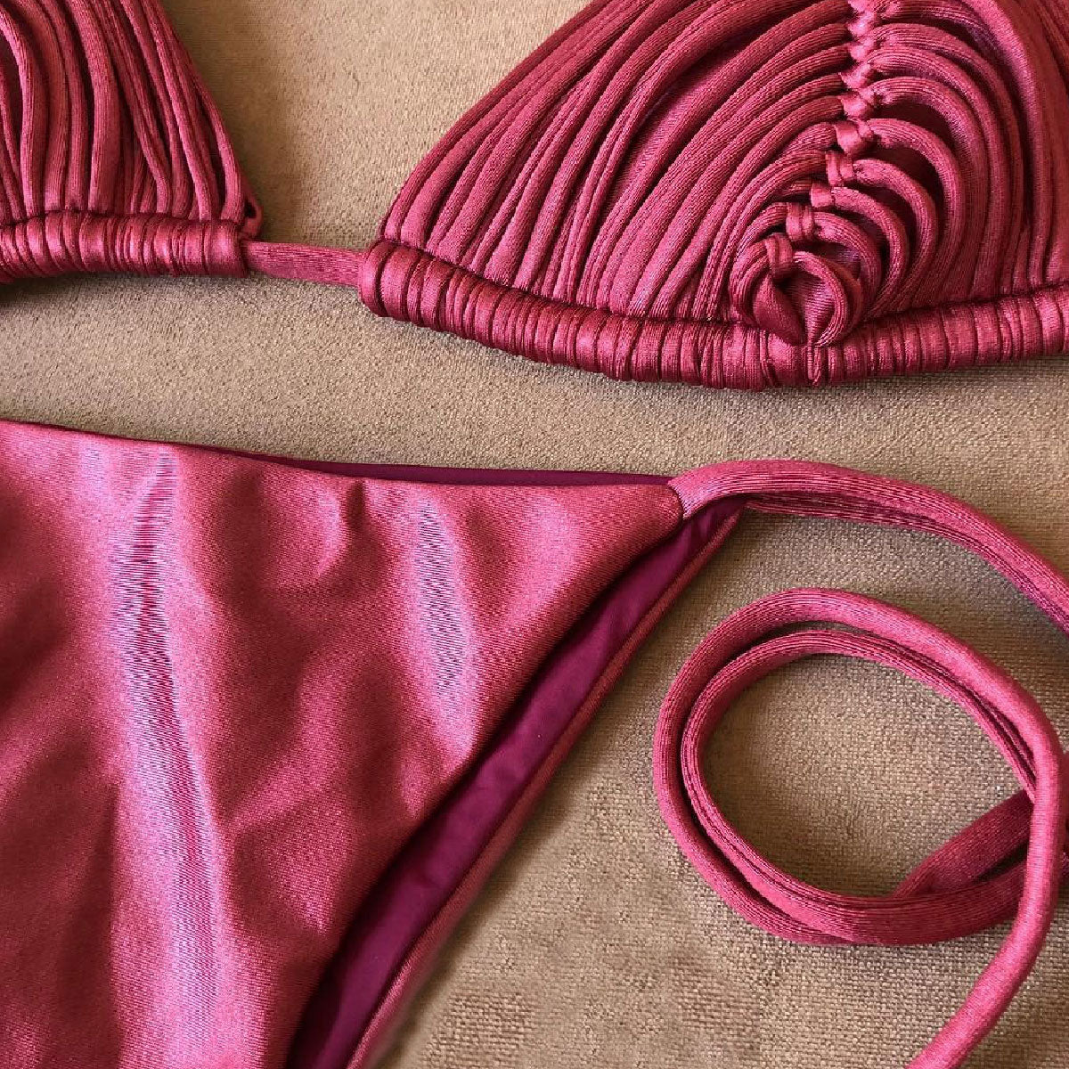#58 New Bandage Stripes Brazilian Bikini