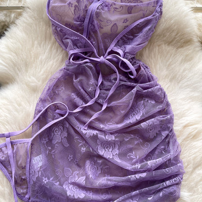 #155 Chic Elegant halter Embroidered