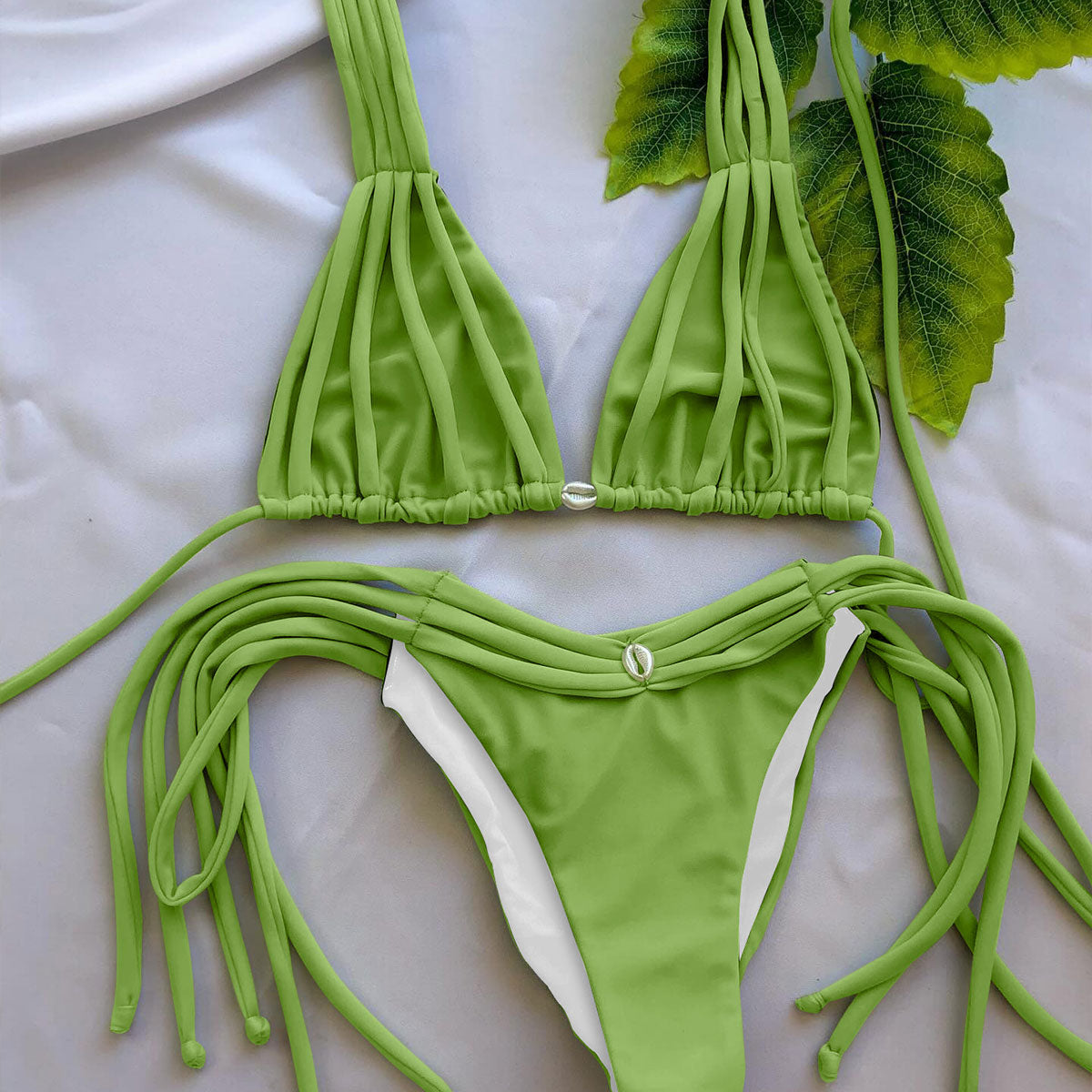 #58 New Bandage Stripes Brazilian Bikini