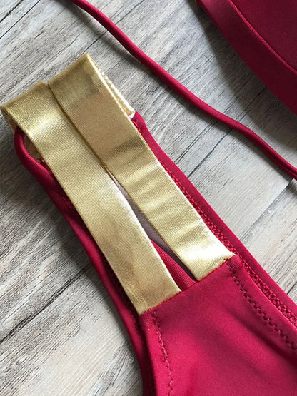 #25 Sexy Halter Push Up Brazilian Bikini