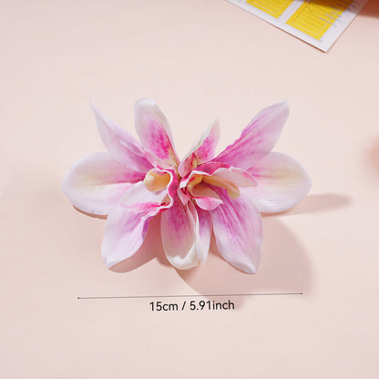 #74 Orchid Flowers Hair Clips Bohemian Large Hairpin