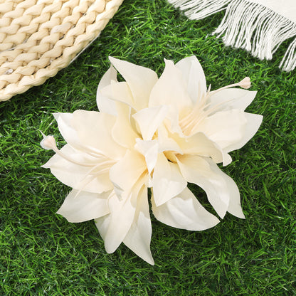 #72 AWAYTR Artificial Pink Flowers Hairpin Party Flower