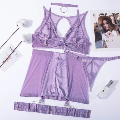 #20 Yimunancy 5-Piece Mesh Lingerie