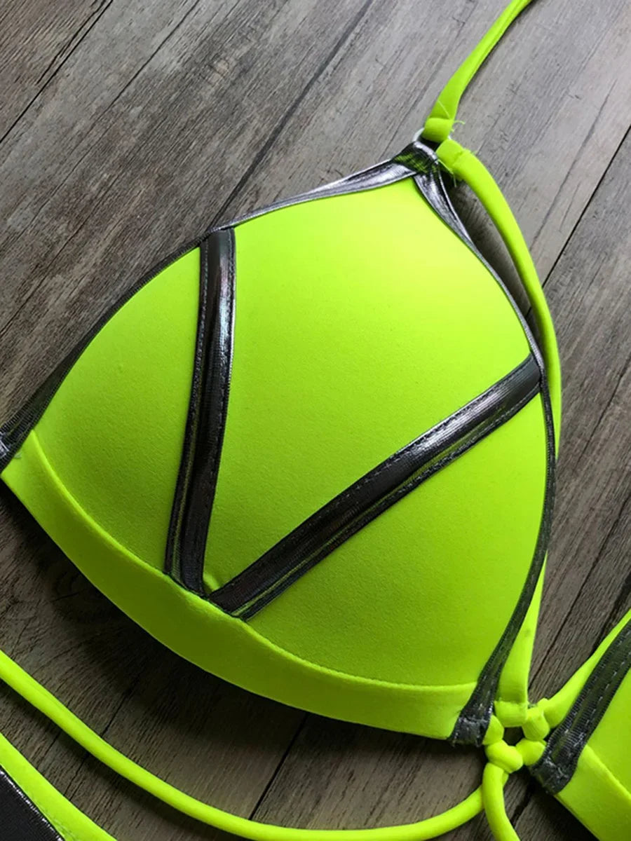 #25 Sexy Halter Push Up Brazilian Bikini