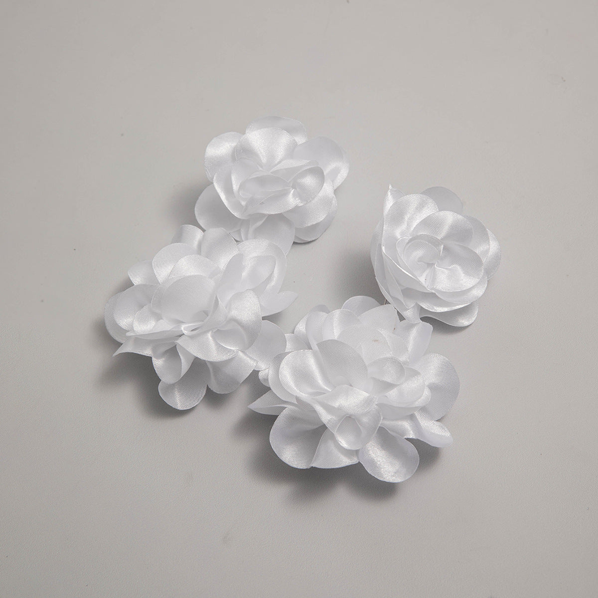 #64 Exaggerated Large Rose Flower Earrings