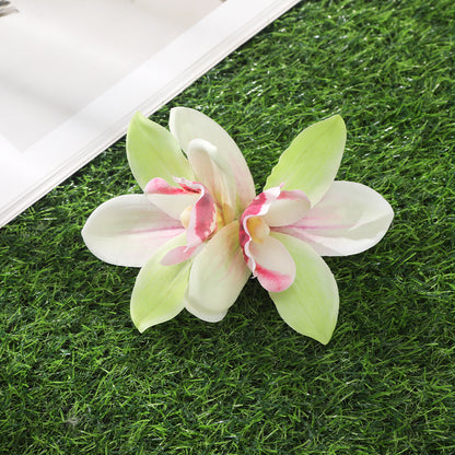 #73 Orchid Flowers Hair Clips Bohemian