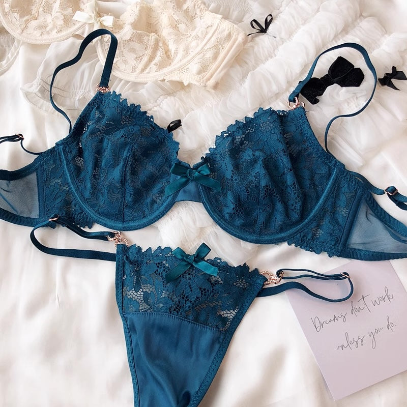 #181 Ultrathin Lace Push Up Lingerie
