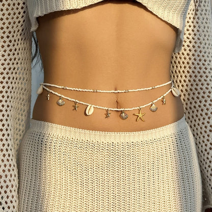 #70 Summer Bohemian Waist Chain Sea Star