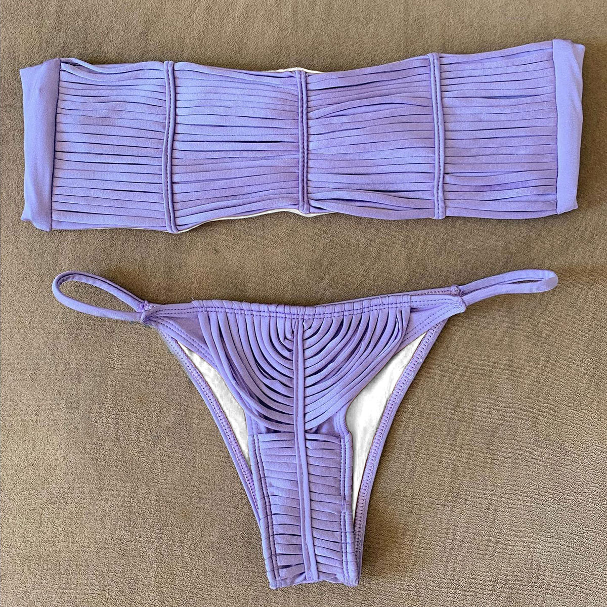 #58 New Bandage Stripes Brazilian Bikini