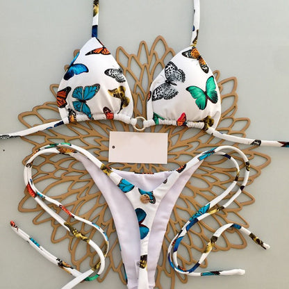 #6 New Triangle Cup Bikini Set Swimwear Beach Vacation Essential