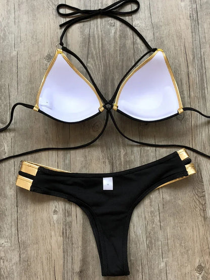#25 Sexy Halter Push Up Brazilian Bikini