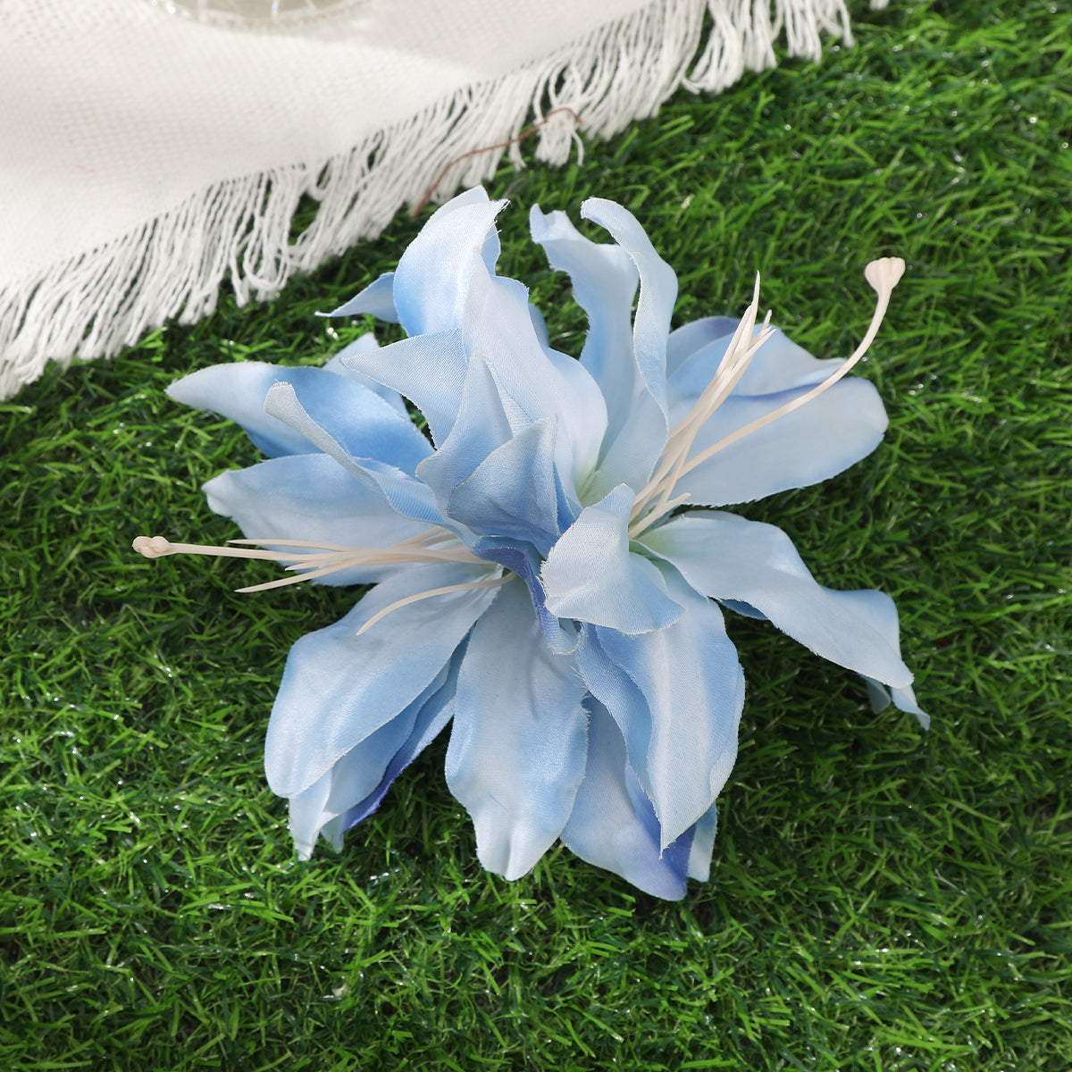 #73 Orchid Flowers Hair Clips Bohemian