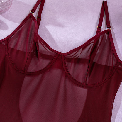 #130 Perspective Bodysuit with Rope Gloves