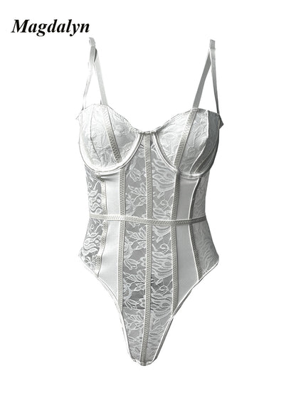 #94 Magdalyn Women Lace One Piece Bodysuits Sexy