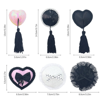#113 1 Pair Reusable Seductive Tassel Pasties