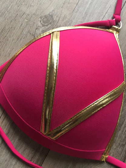 #25 Sexy Halter Push Up Brazilian Bikini