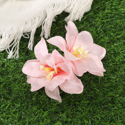 #73 Orchid Flowers Hair Clips Bohemian