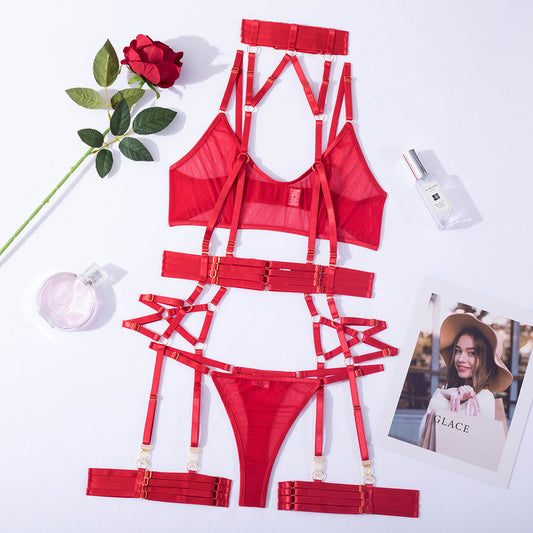 #82 Diccvicc Lingerie Sexy Sheer Mesh Bandag