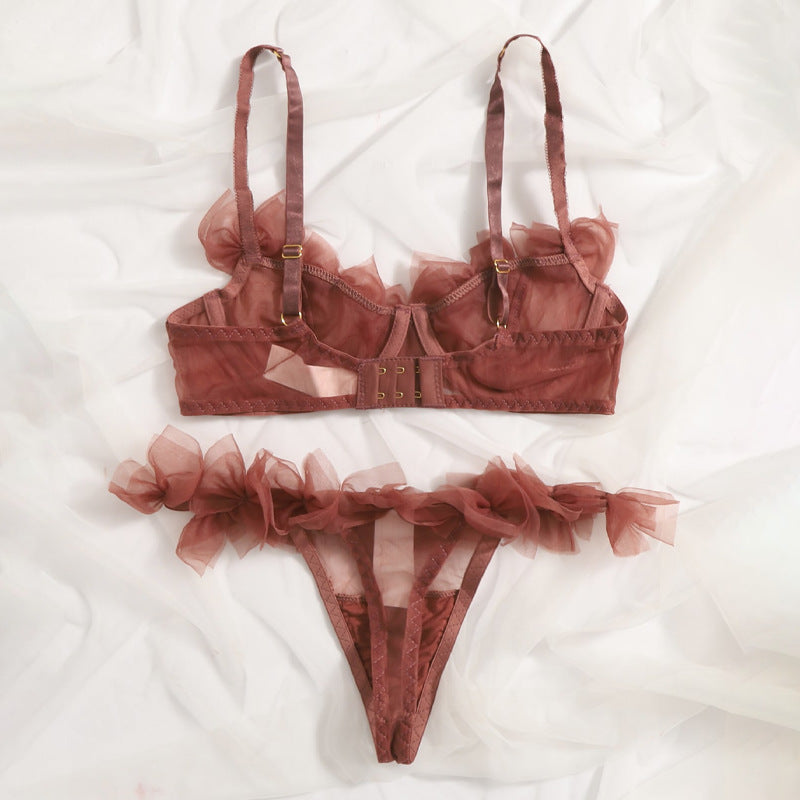 #186 Sexy Lingerie Tulle Bowknot Bra