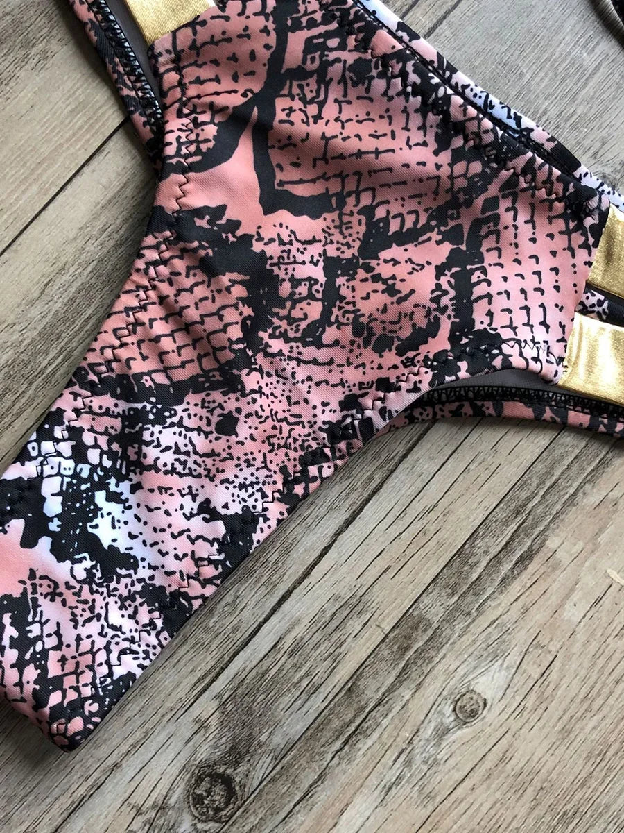 #25 Sexy Halter Push Up Brazilian Bikini