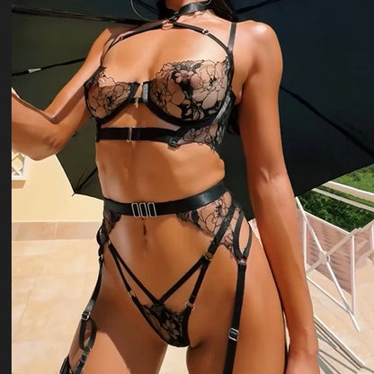 #165 Halter Bra Push Up Erotic Costume Fantasy Intimate