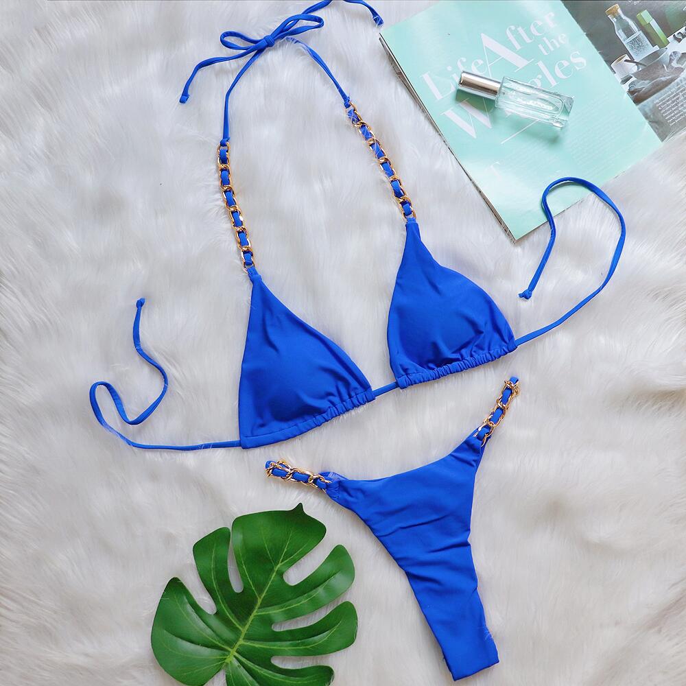 #100 Sexy Red Triangle String Bikini