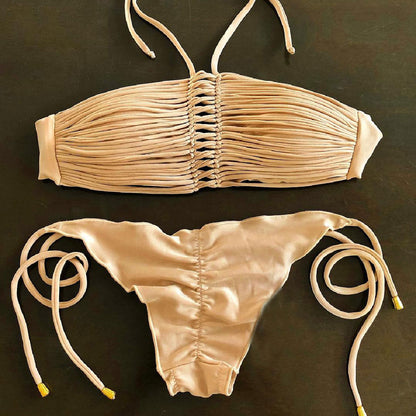 #58 New Bandage Stripes Brazilian Bikini