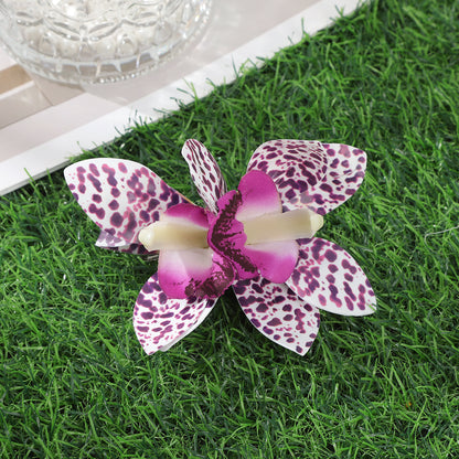 #73 Orchid Flowers Hair Clips Bohemian