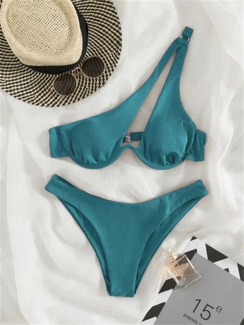 #104 Sexy One Shoulder Bikini